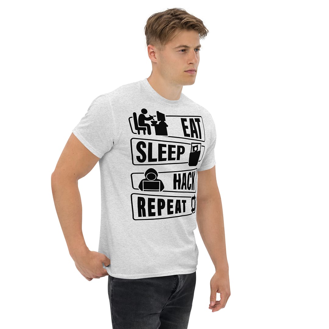 Camiseta Eat Sleep Hack Repeat